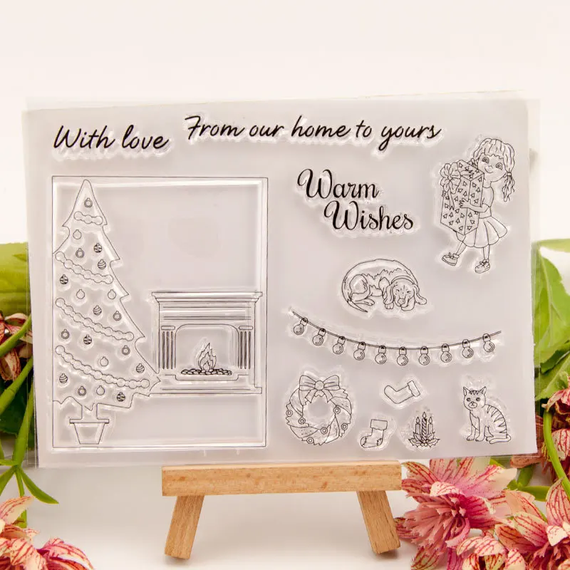 

Clear Stamp for Scrapbooking Transparent Stamps Silicone Rubber Stamps for Card Making DIY Photo Album Decor with you