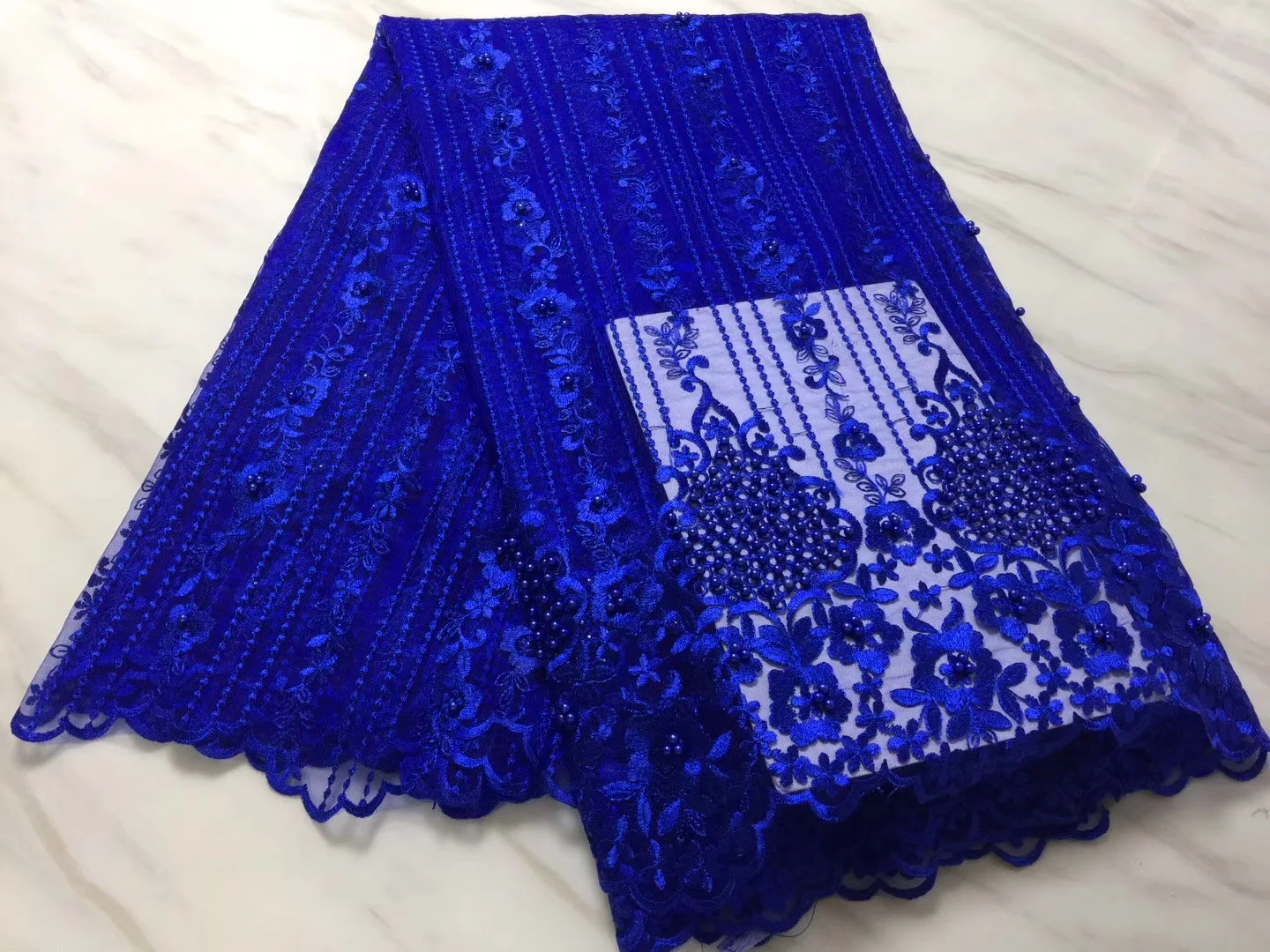 Королевская черная Тюлевая кружевная ткань Африканское свадебное платье для