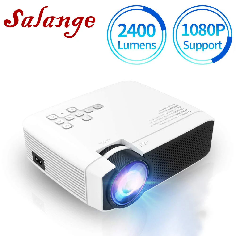 Salange E400W светодиодный проектор для домашнего кинотеатра, беспроводной видеопроектор 1080 P, USB проектор для смартфонов, HDMI VGA AV USB