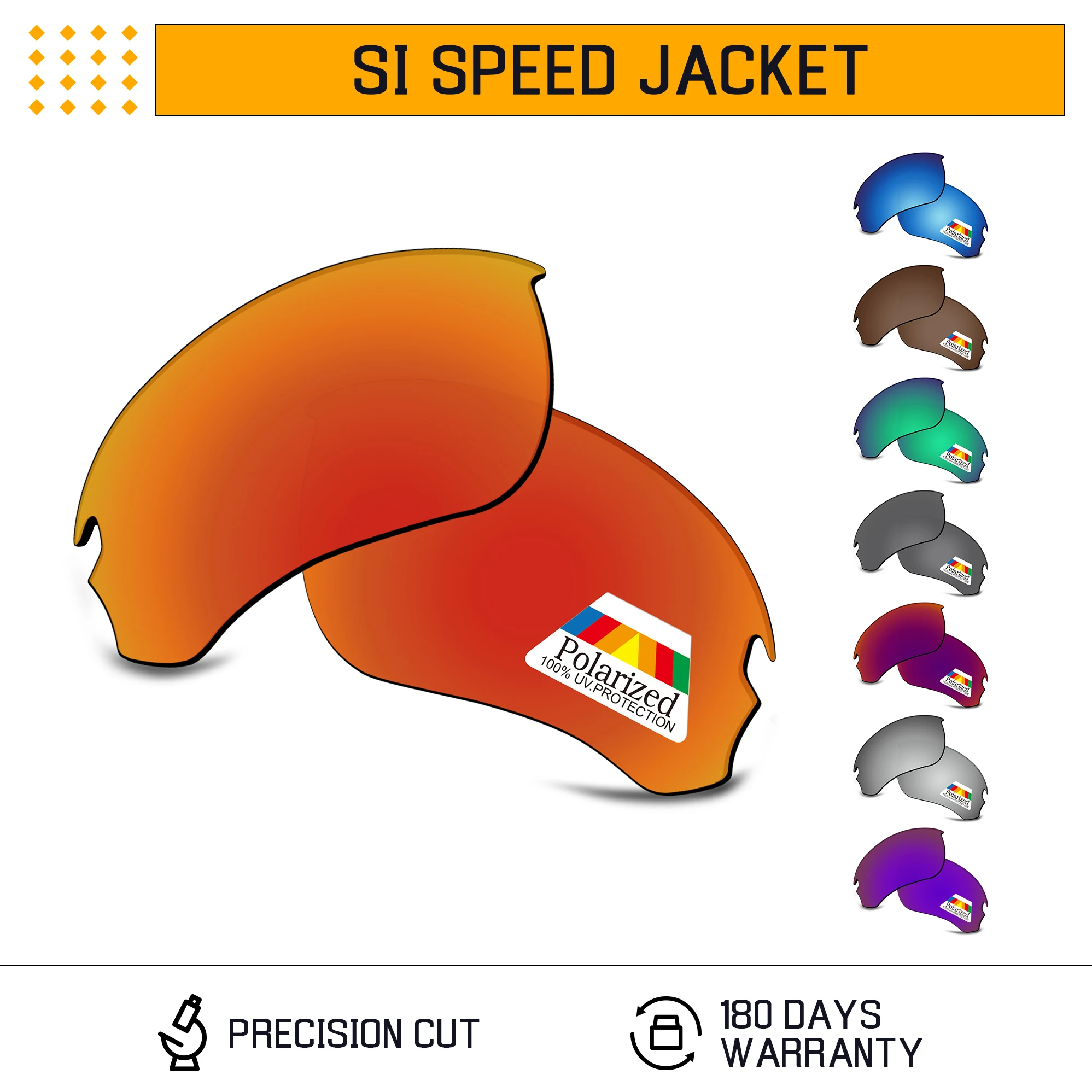 Сменные поляризационные линзы Bwake для оправы солнцезащитных очков Oakley Si Speed Jacket