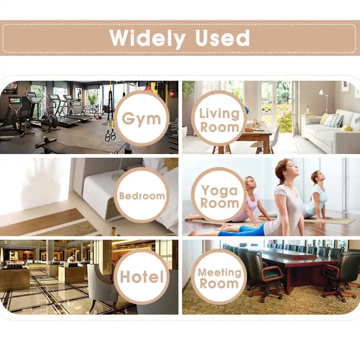 Нескользящий ковер для лестницы 60x20 см Многоразовый моющийся напольный коврик