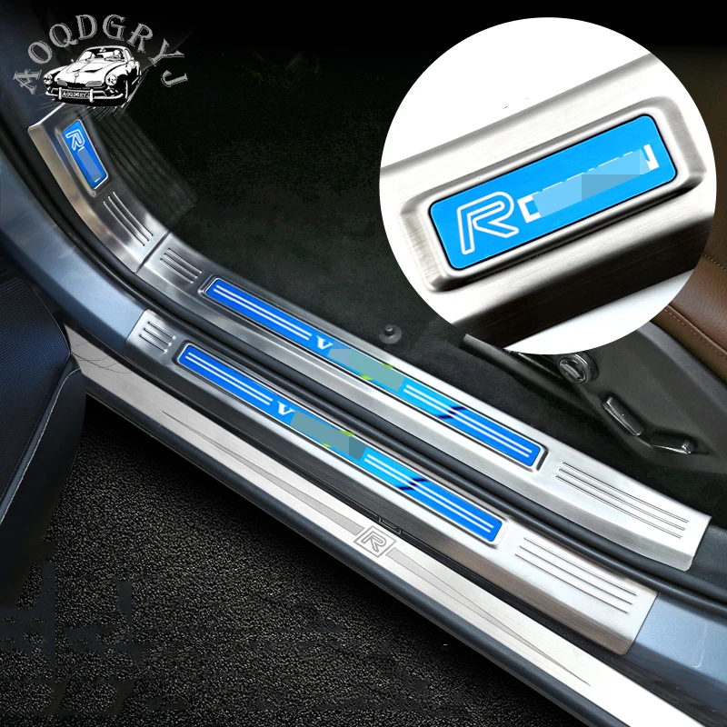 Высококачественная Роскошная Накладка на порог из нержавеющей стали