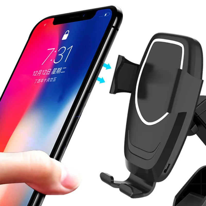Автомобильный держатель для телефона быстрая зарядка беспроводные зарядные