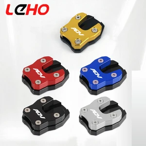 CNC Aluminum alloy Motorcycle Foot Side Stand Pad Plate Kickstand Enlarger Support Extension For HONDA ADV 150 adv150 2019 2020