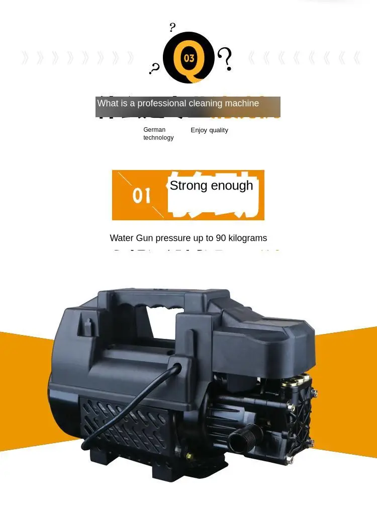 Купить Мойка высокого давления для автомобилей, бытовая портативная мойка высокой мощности 220 В, полностью автоматическая Чистка водяной пистолет...