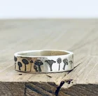 2021 Европейская и американская мода, женское праздничное креативное кольцо из сплава с резьбой в виде гриба, милый ретро дизайн, Стильное кольцо, ювелирные изделия для мужчин и женщин