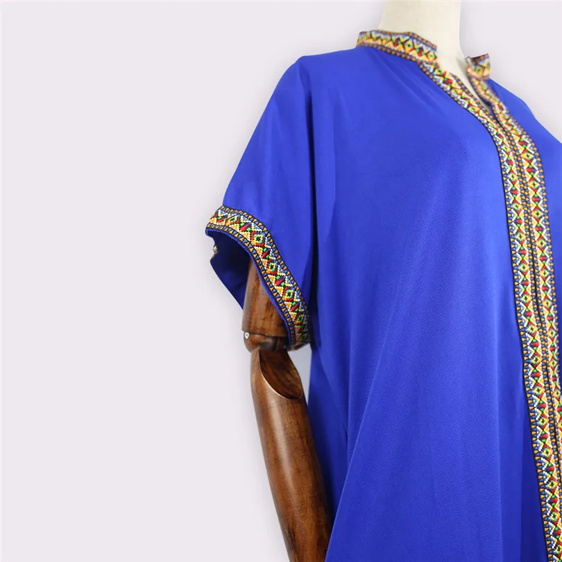 Женское длинное платье bazin традиционное с отложным воротником в африканском