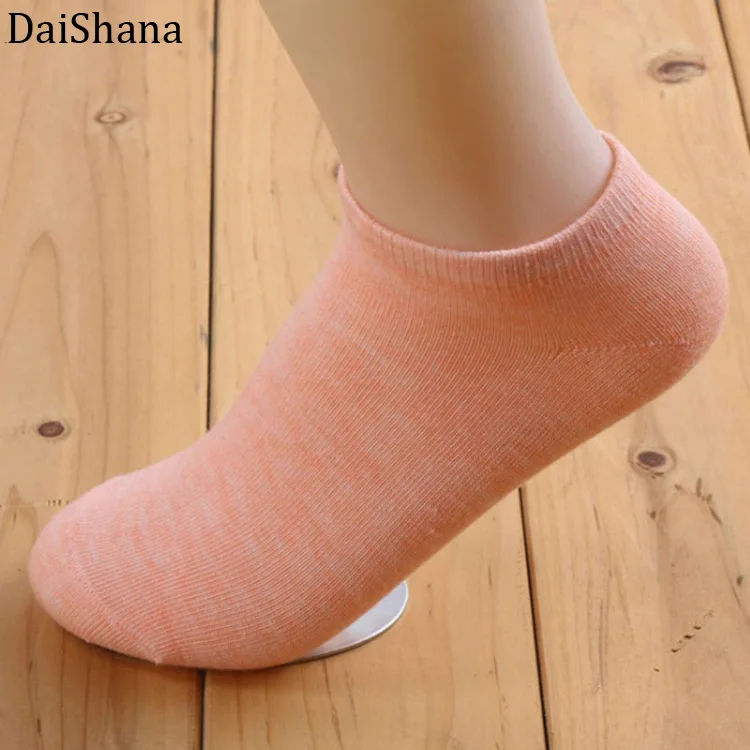 DaiShana 20 шт = 10 пара/лот новые модные кейсы конфетных цветной носок женские носки до лодыжки с изображением забавных милых носки-башмачки Повседневное, для девушек и женщин, Sokken, Mujer