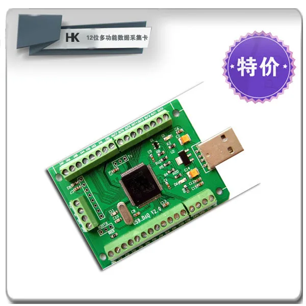 USB сбора данных карты Labview-12 несимметричный AD100Ksps 2-полосная DA PWM счетчик DIO |