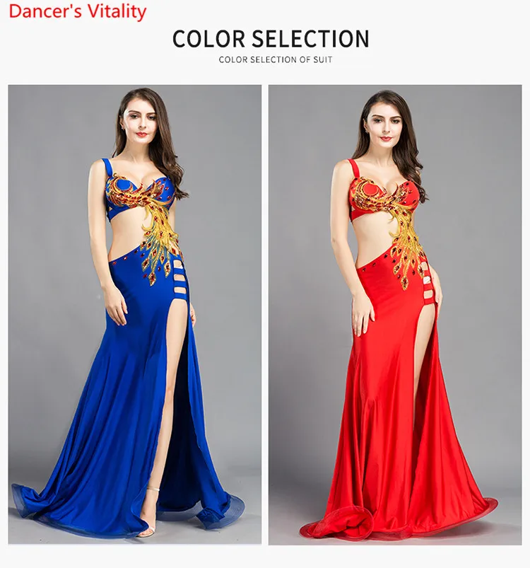 Перформанс Танец живота Одежда Мода Dance Dress Танцор Феникс платье Конкурс девушек