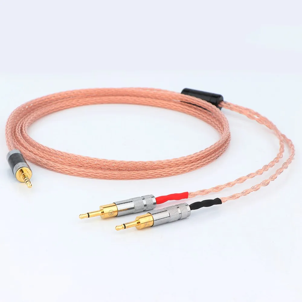 

3.5mm 2.5mm 4.4mm XLR 7N OCC Single crystal copper Mixed Headphone Cable For HD700