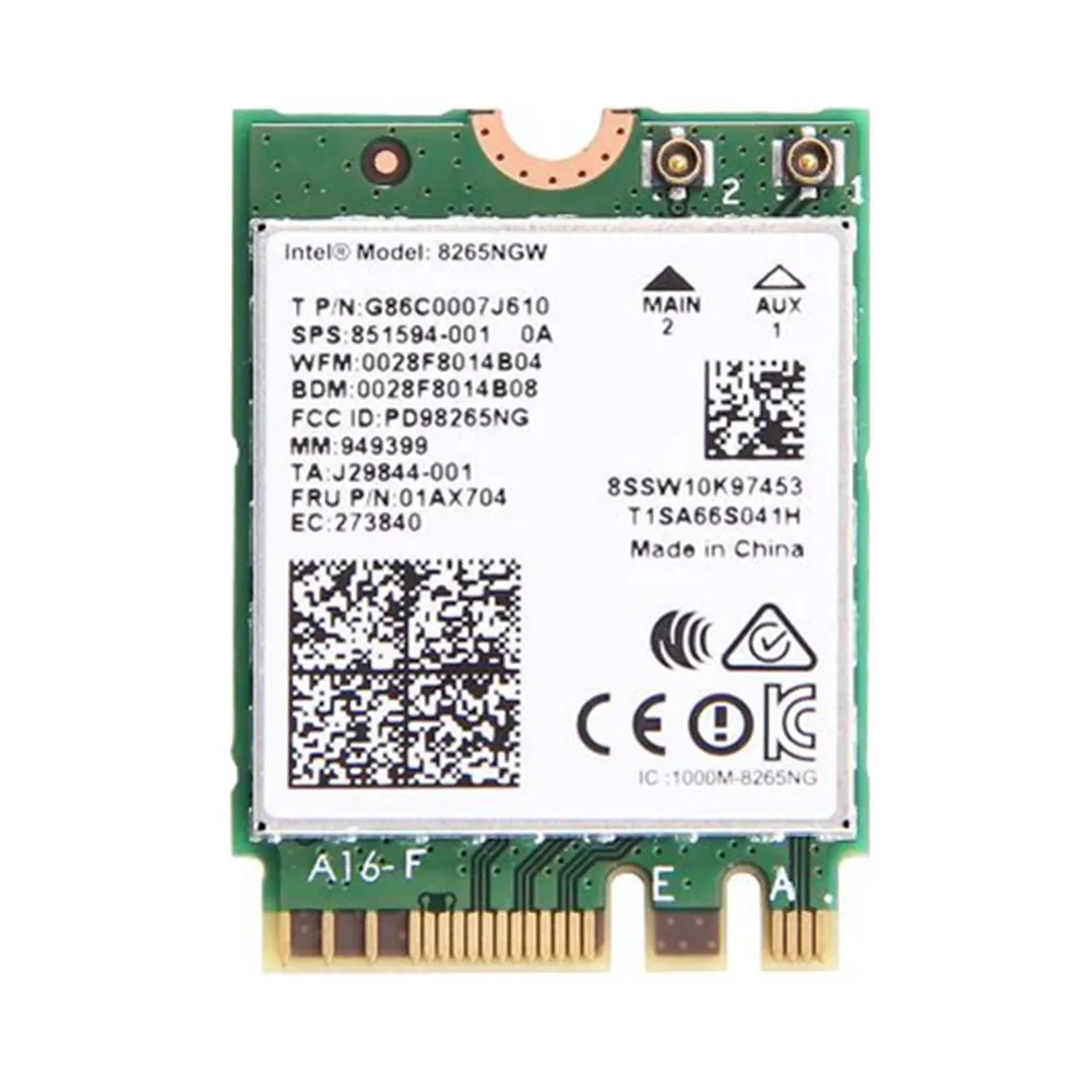 6 дБи двухдиапазонный 2 4G/5Ghz MHF4 комплект антенн + Intel 8265NGW Wireless AC 8265 NGFF 802.11ac 867Mbps 2x2 MU