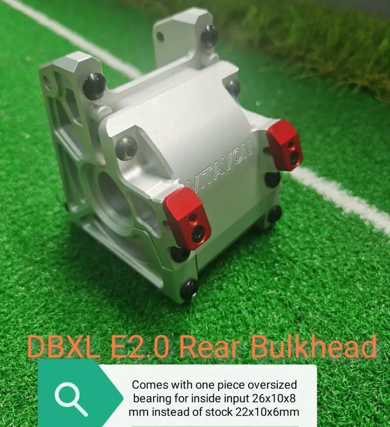 VITAVON переконструированная ЧПУ алюминиевая 7075 задняя перегородка для Losi DBXL