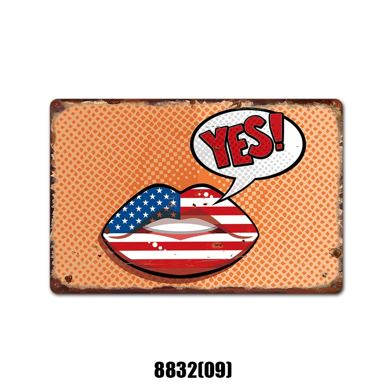 Винтажный постер с национальным флагом металлические знаки в стиле ретро