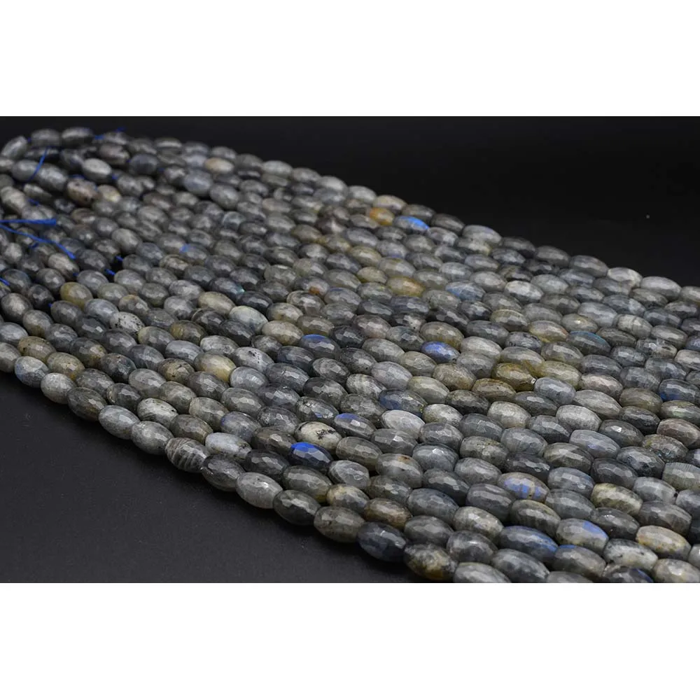 

12x16mm AA Natural Faceted Labradorite irregular Oval Stone Beads For DIY necklace bracelet jewelry make 15 "free delivery