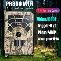 2021 new 1080p hd wifi hunting cameras app trail camera wireless app control 24mp pir infrared night vision wildlife photo traps