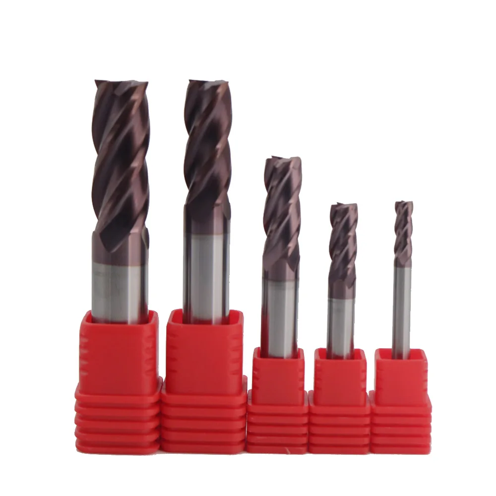 

Beable tools Sharp Edge HRC55 4Flute TIALN Coated CNC End Mills Solid Carbide Cutter Tool For Metal Groove Milling Cutter