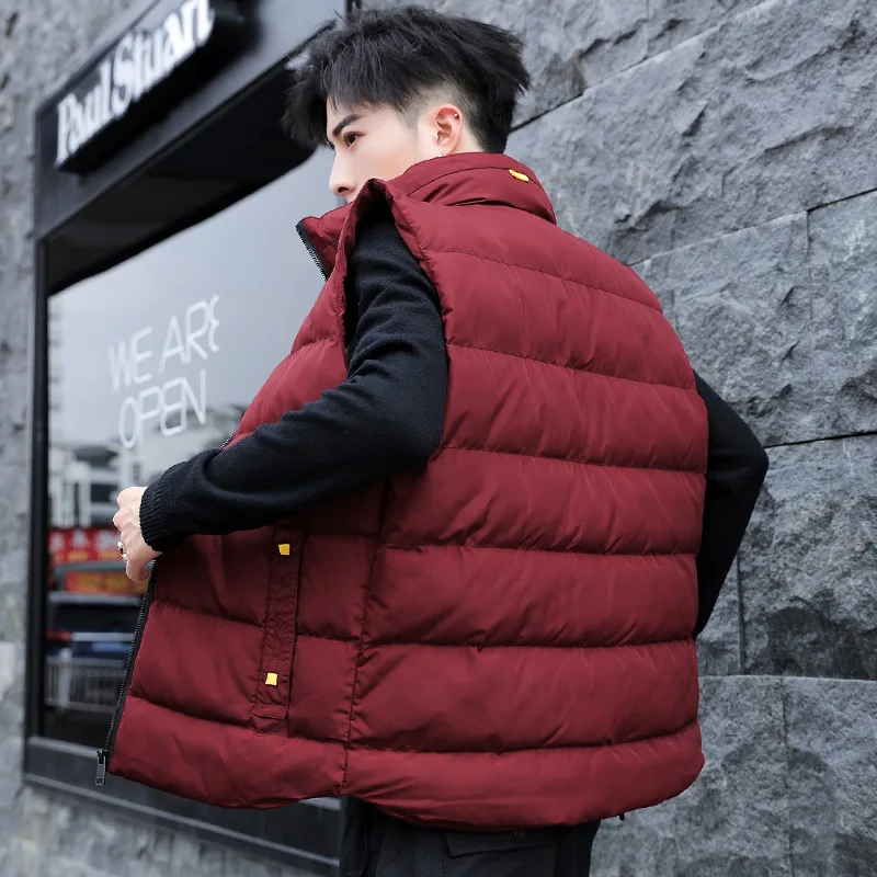 

Men Winter Waistcoat Mens Autumn Warm Sleeveless Jacket Male Casual Windproof Waistcoats Outwear Oversize 6XL 8XL