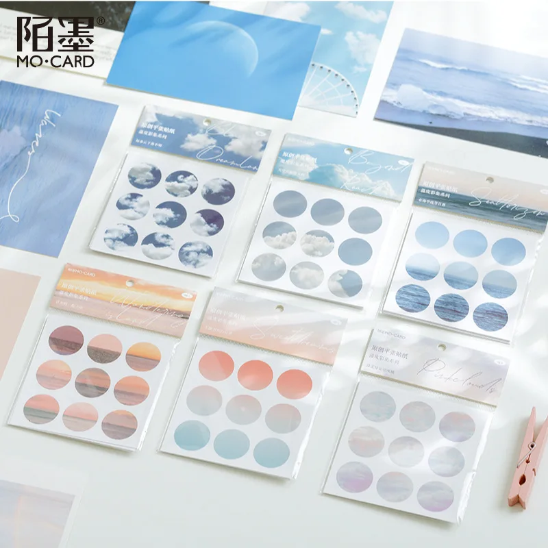 81 Pcs Dots Стикеры красочная самоклющеяся Декоративные наклейки для дневника альбом