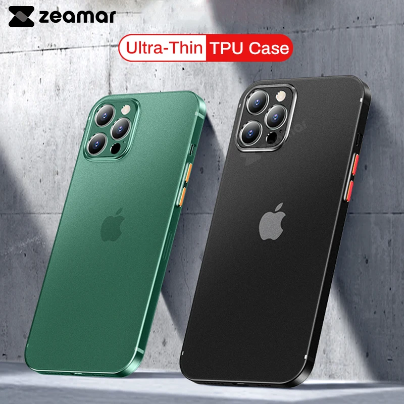 Матовый ультратонкий прозрачный чехол 0 3 мм для iPhone 12 Mini 11 Pro Max Xs X Xr 8 7 Plus мягкий