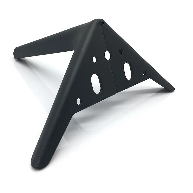 Metal Black Triangle Furniture Legs Hardware Tube Floor Bracket Foot for Cupboard Coffee Table Chair TV Sofa Bed Cabinet |