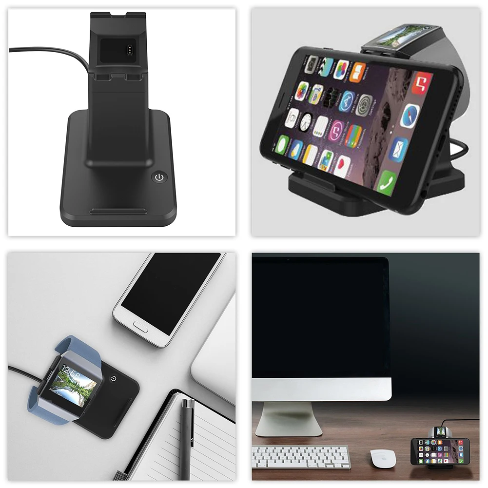 Новинка зарядное устройство для мобильного телефона 2 в 1 Fitbit ионные умные