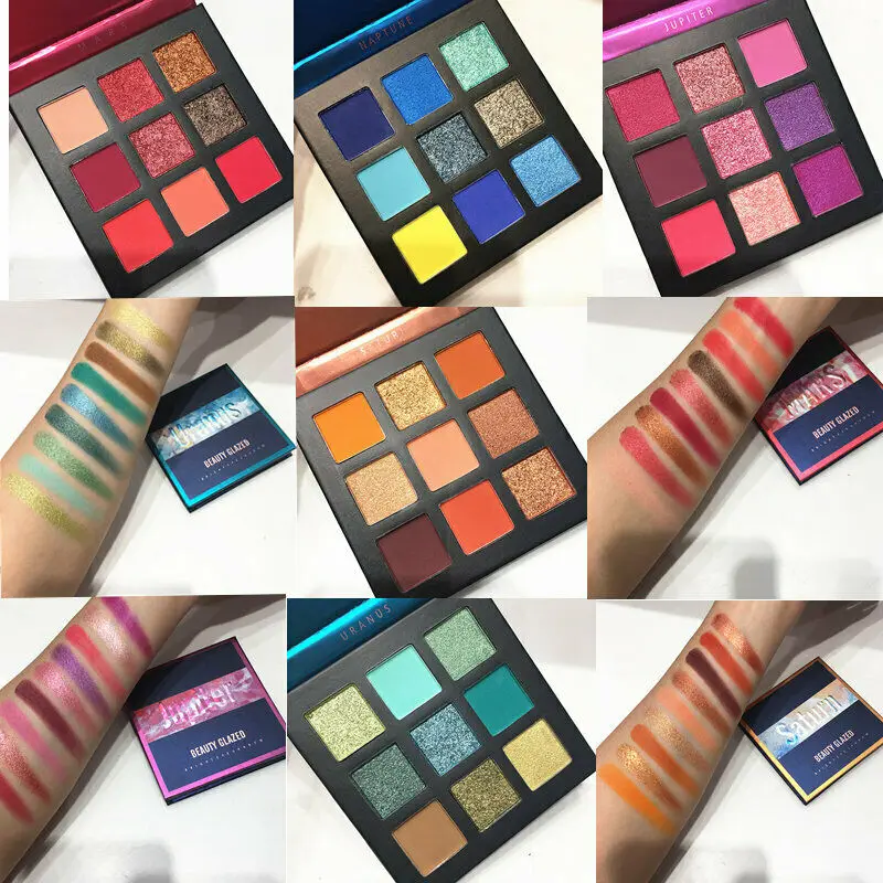 Палетка теней Beauty Glazed для макияжа глаз водостойкие матовые блестящие тени век
