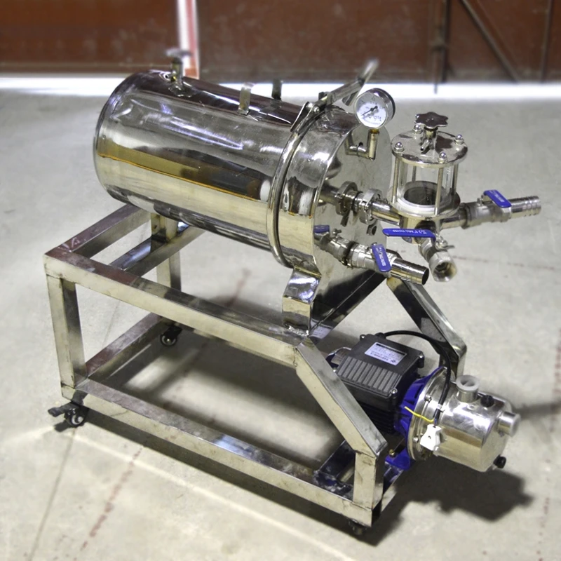 Фильтр диатомита для домашнего пивоварения вертикальный фильтр из нержавеющей