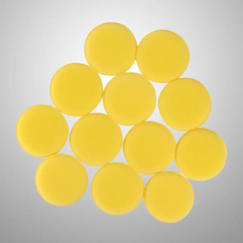 

Wax Sponge pad Applicator Detailing Yellow 10 x 10 x 1.5 cm 24PCS Car Foam