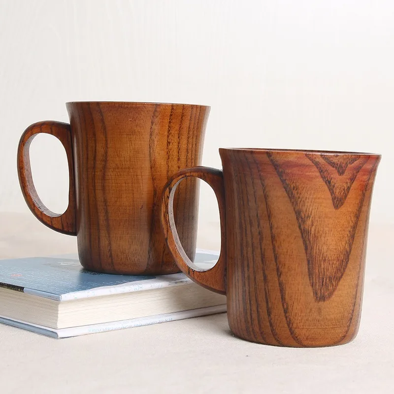 Натуральный жилеткой обманкой деревянная чашка ручной работы деревянные Кофе