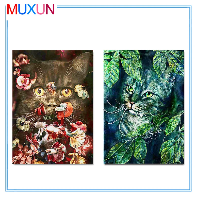 

Zooya Diy Full Drill 5D Diamond Painting Flowers New 3D Diamond Art Embroidery Cross Stitch Cats Mosaic Home Decor Gifts Lx268