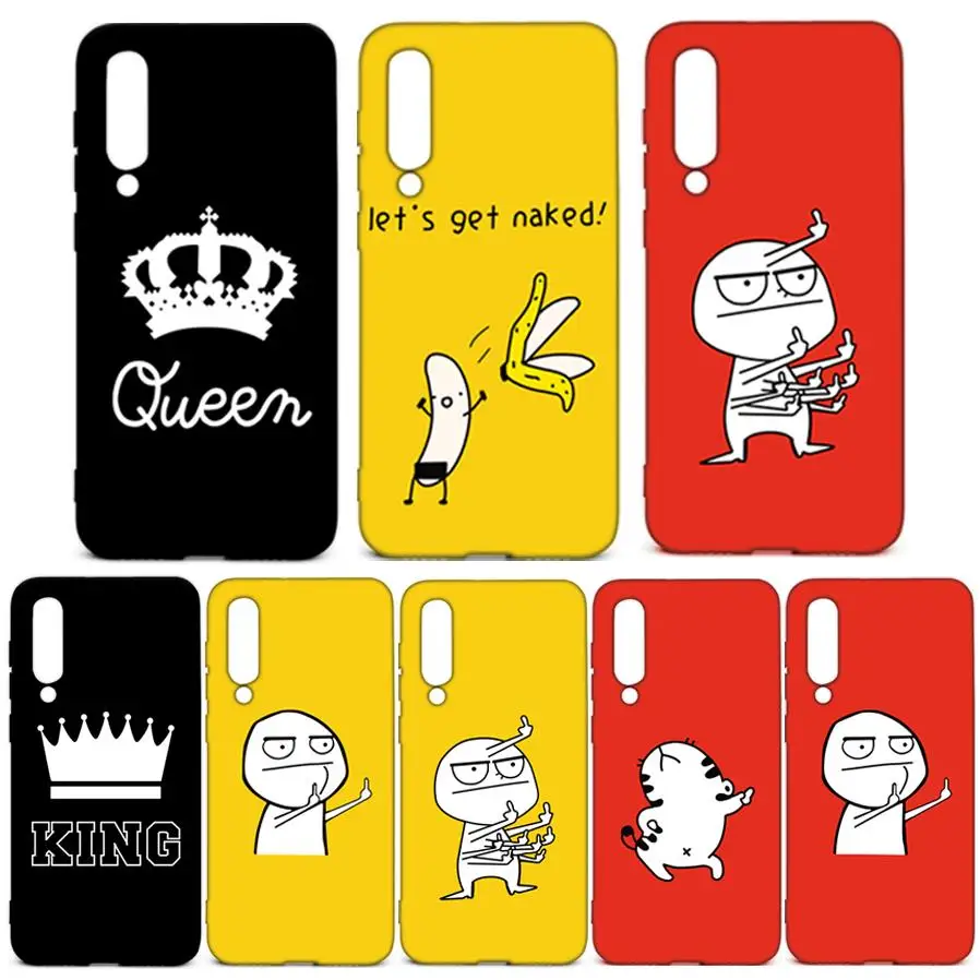 Милый чехол King Queen Crown для телефона Xiaomi F1 Mi 9 CC9 Pro Redmi5 7 8 7A 8A note8 6 5 pro Модный стильный