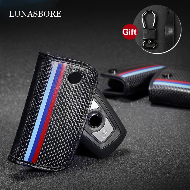 Чехол для ключей из углеродного волокна Bmw E90 F30 F34 F10 E70 E71 X1 X3 X4 X5 X6 1 2 3 4 5 6 7 серия |