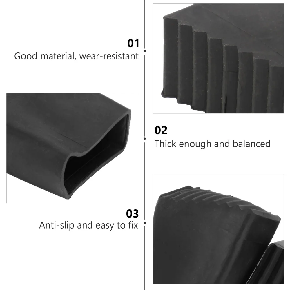 

2Pcs Insulated Ladder Foot Covers Safe Ladder Foot Pads Ladder Tools (Black)
