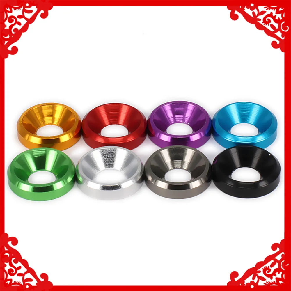 8 шт. m4 алюминиевый сплав плоский шестигранник гнездо винтовая прокладка шайба RC