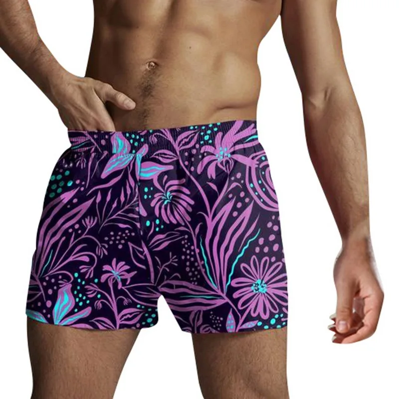 

New Men's Swimwear Beach Board Shorts Fitness Summer Beachwear Running Sports Sea Surf Pants Quick Dry Mens Trunks 2021