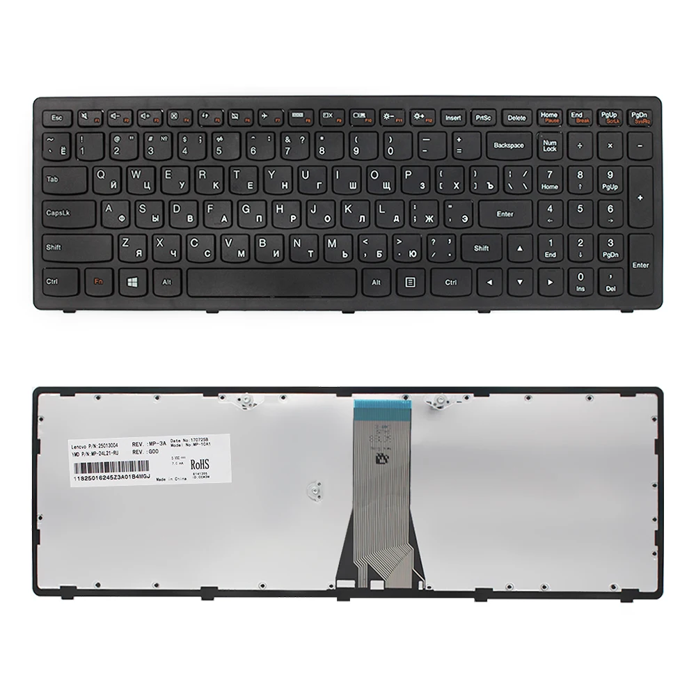 

US Notebook Keyboard With Frame For Lenovo G505S Z510 Z510A Z510-IFI Z510-ITH Z510-ISE G500S US Laptop Keyboard