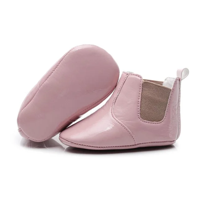 bright pink Осенняя мода, стиль, искусственная кожа, детские мокасины, обувь для мальчиков и девочек, обувь для малышей - Цвет: bright pink