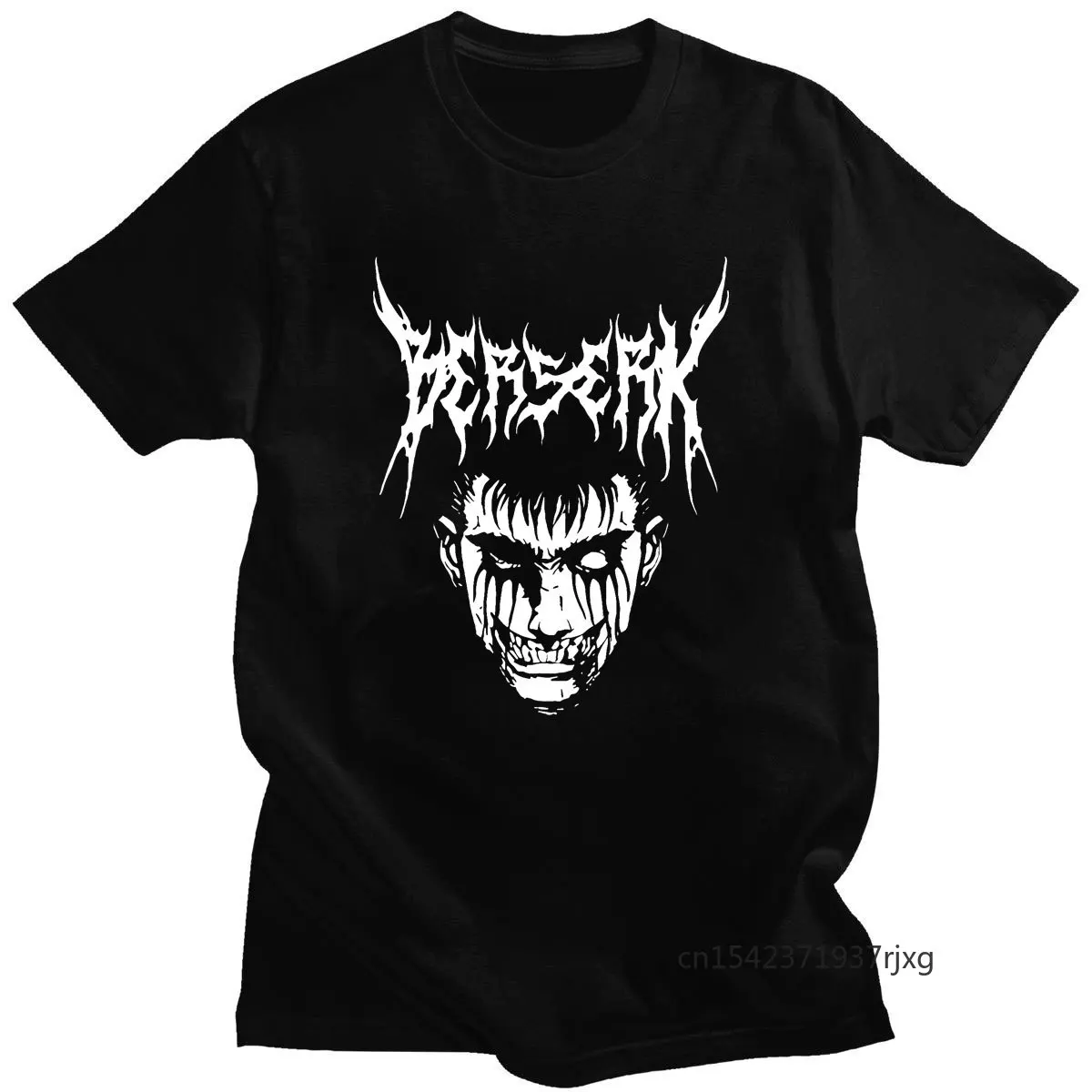 

2021 Dark Berserk Oversized Pattern Print Short Sleeve ga Featured Casual Cartoon Hot Sale T Shirt Graphic T Shirts