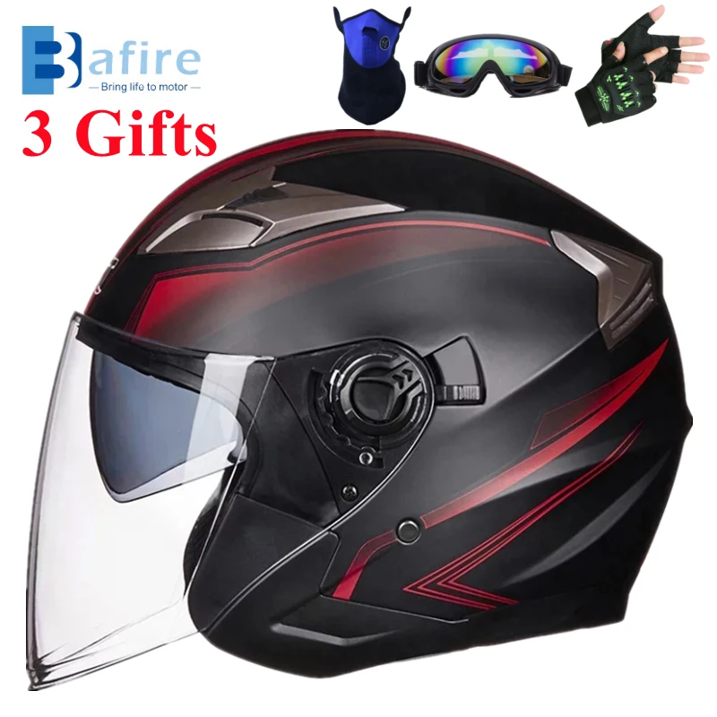 Мотоциклетный шлем BAFIRE защитный для езды на мотоцикле или велосипеде по