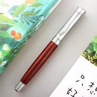 luxury high quality metal and wood beautiful pens business office 0 5mm nib fountain pen new stationery school supplies