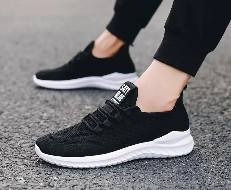

Fashion Men Sneakers Mesh Casual Shoes Lac-up Mens Shoes Lightweight Vulcanize Shoes Walking Sneakers Zapatillas Hombre
