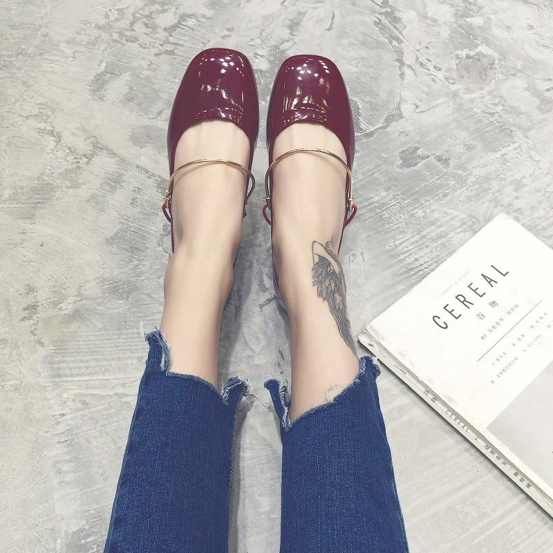 

Женские классические популярные туфли Zapatillas, коллекция весна-осень 2020 года, модные однотонные простые женские туфли в стиле ретро с круглым...