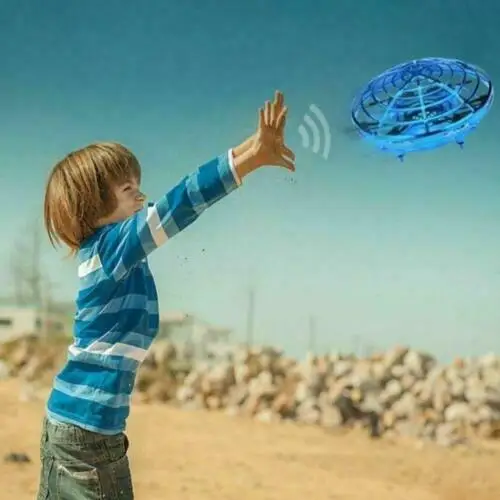 

Mini Drone Quad Induction Levitation UFO LED Light USB Charging Kids Gift Toy