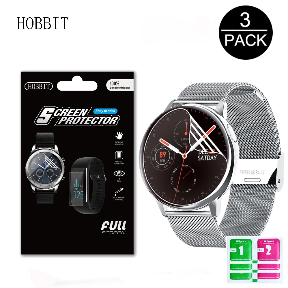 3 шт. ультра тонкая прозрачная защитная пленка для LEMFO S30 смарт часов полная защита