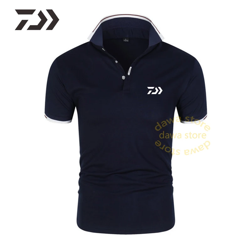 

Daiwa For Fishing t Shirt Men Breathable Fishing Clothes Men Polo Shirt Quick Dry Outdoor Fishing Wear Tee Fishing Shirt Sports