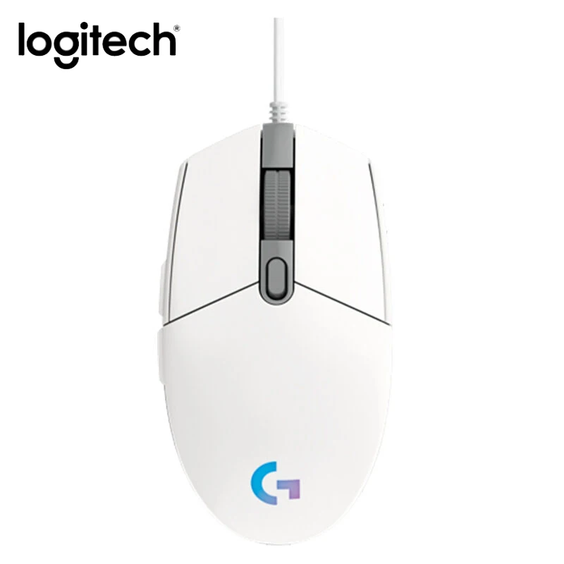 Игровая проводная мышь Logitech G102 LIGHTSYNC 2nd Gen игровая с RGB подсветкой для ноутбука windows