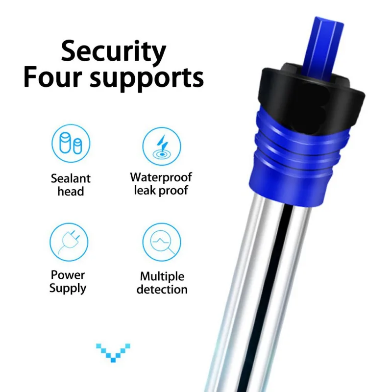 

Fish Tank/Aquarium Heating Rod automatic temperature adjustment, temperature control range 18-34, stainless steel material