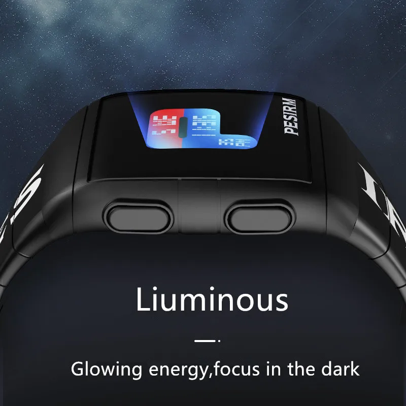 Часы наручные PESIRM женские цифровые брендовые Водонепроницаемые светодиодные