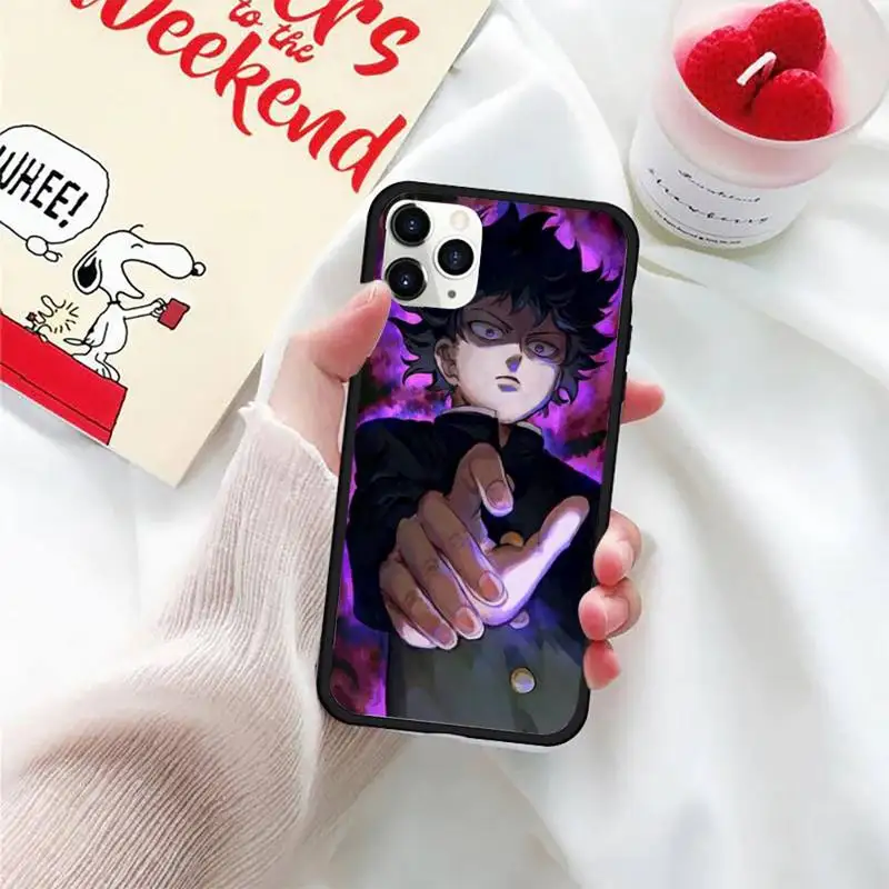 

Mob Psycho 100 Phone Case For iphone 5S 6S 7 8 11 12 XR XS SE Plus Pro ProMax Cover Fundas Coque